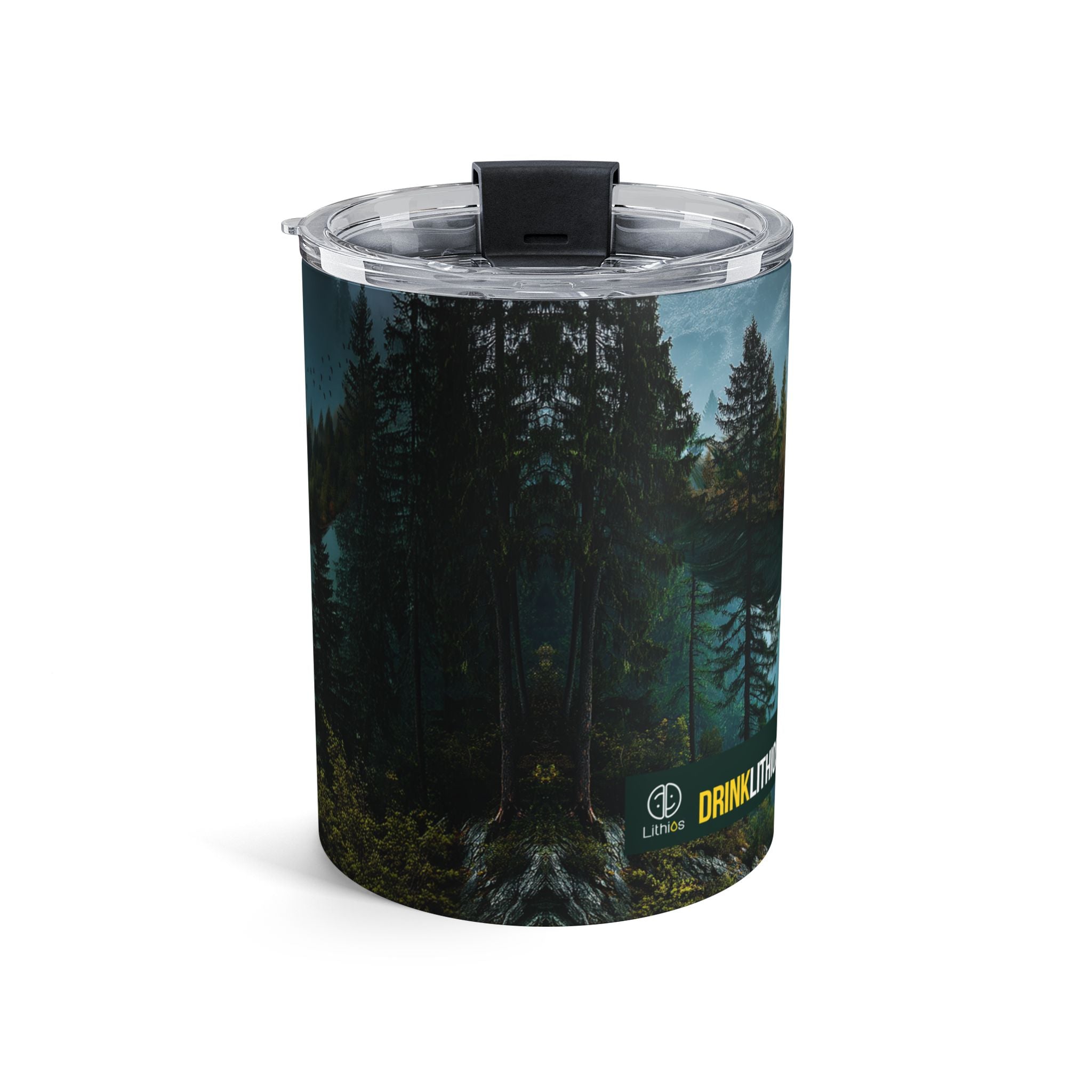 10oz Forest Lake Tumbler — Insulated Nature Travel Cup