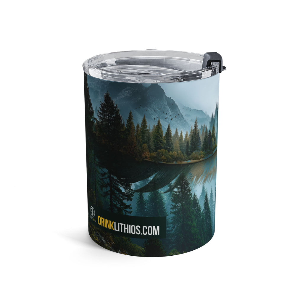 10oz Forest Lake Tumbler — Insulated Nature Travel Cup