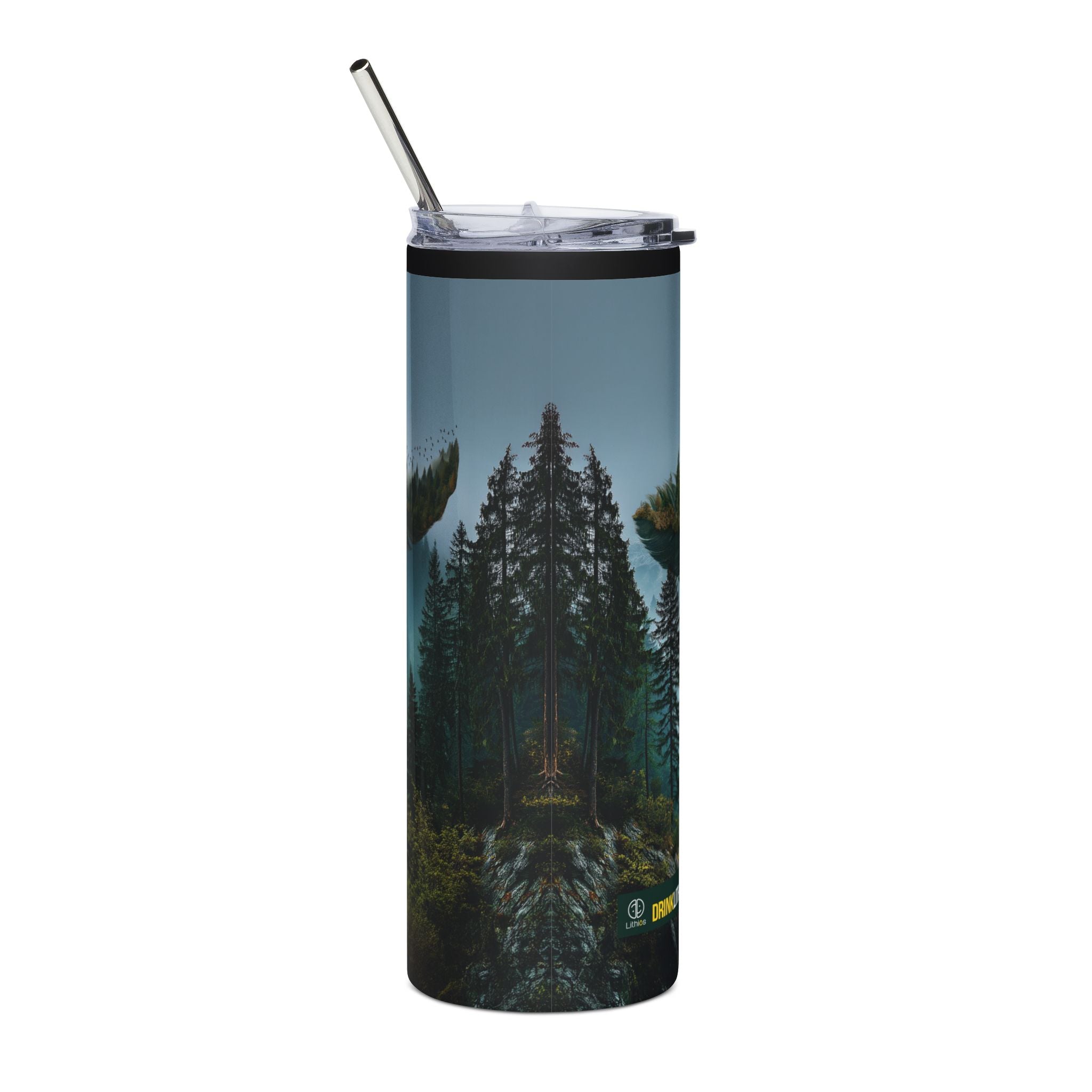 Mountain Forest Reflection Tumbler | 20oz Stainless Steel Travel Cup