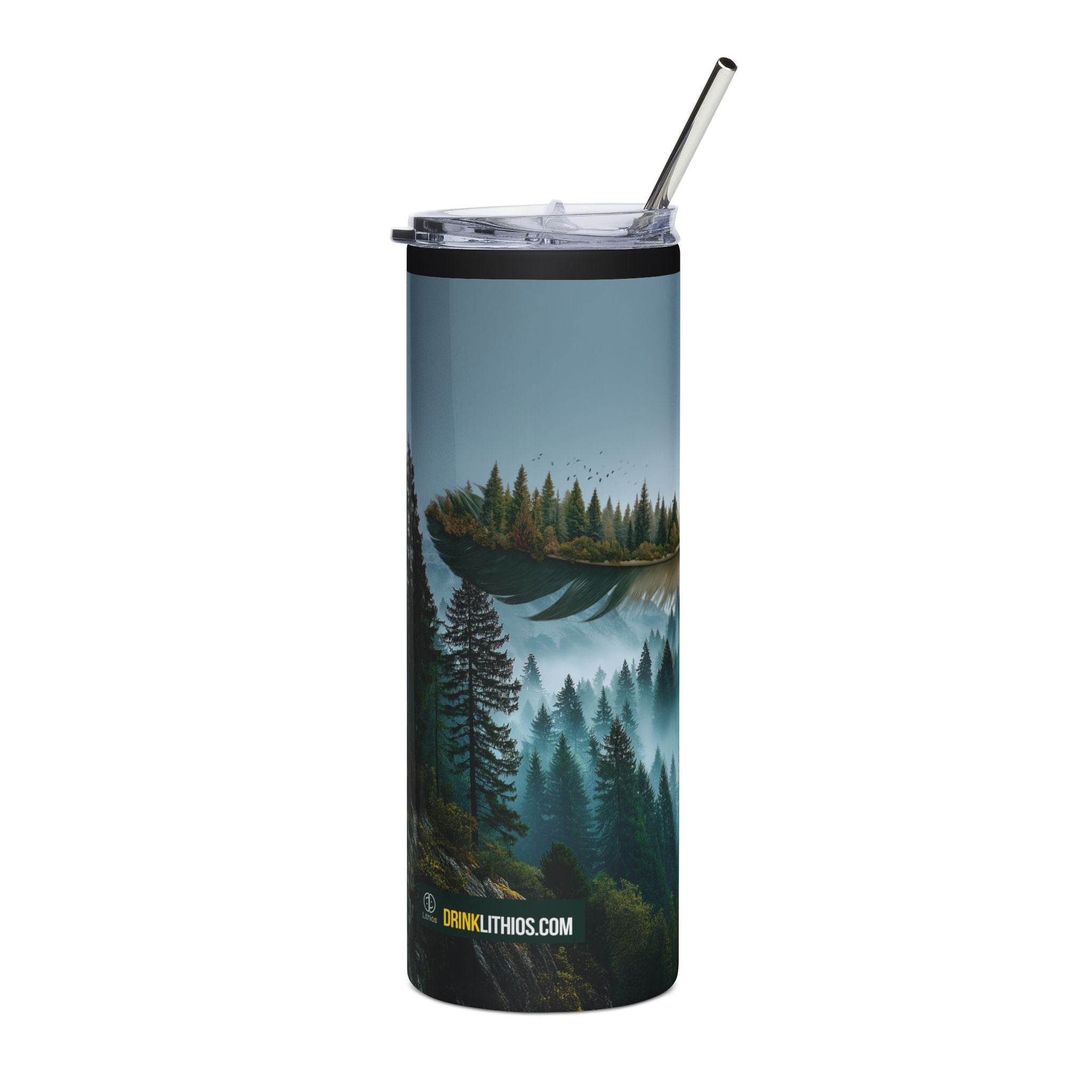Mountain Forest Reflection Tumbler | 20oz Stainless Steel Travel Cup