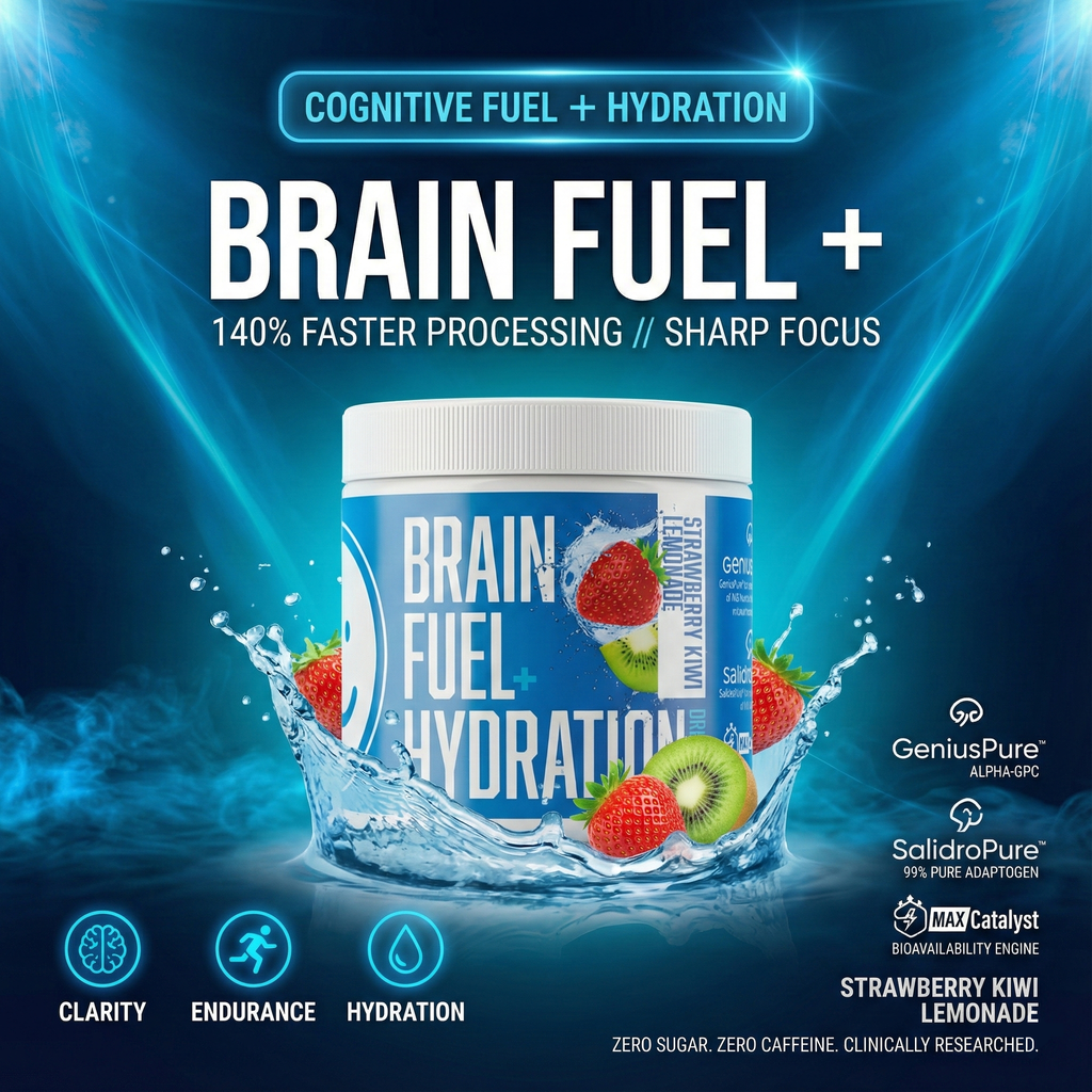 Brain Fuel + Hydration Drink Mix: Mix: Strawberry Kiwi Lemonade