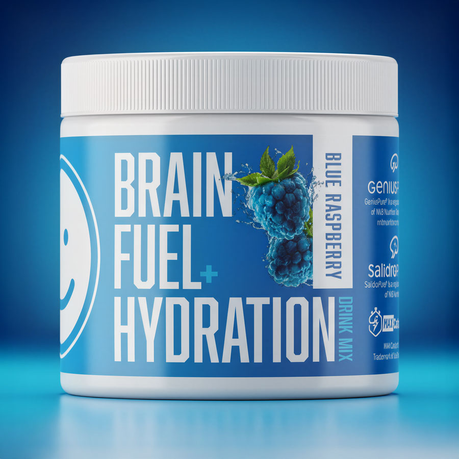 Brain Fuel + Hydration Drink Mix: Blue Raspberry
