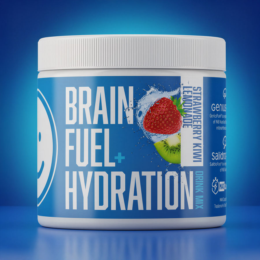 Brain Fuel + Hydration Drink Mix: Mix: Strawberry Kiwi Lemonade