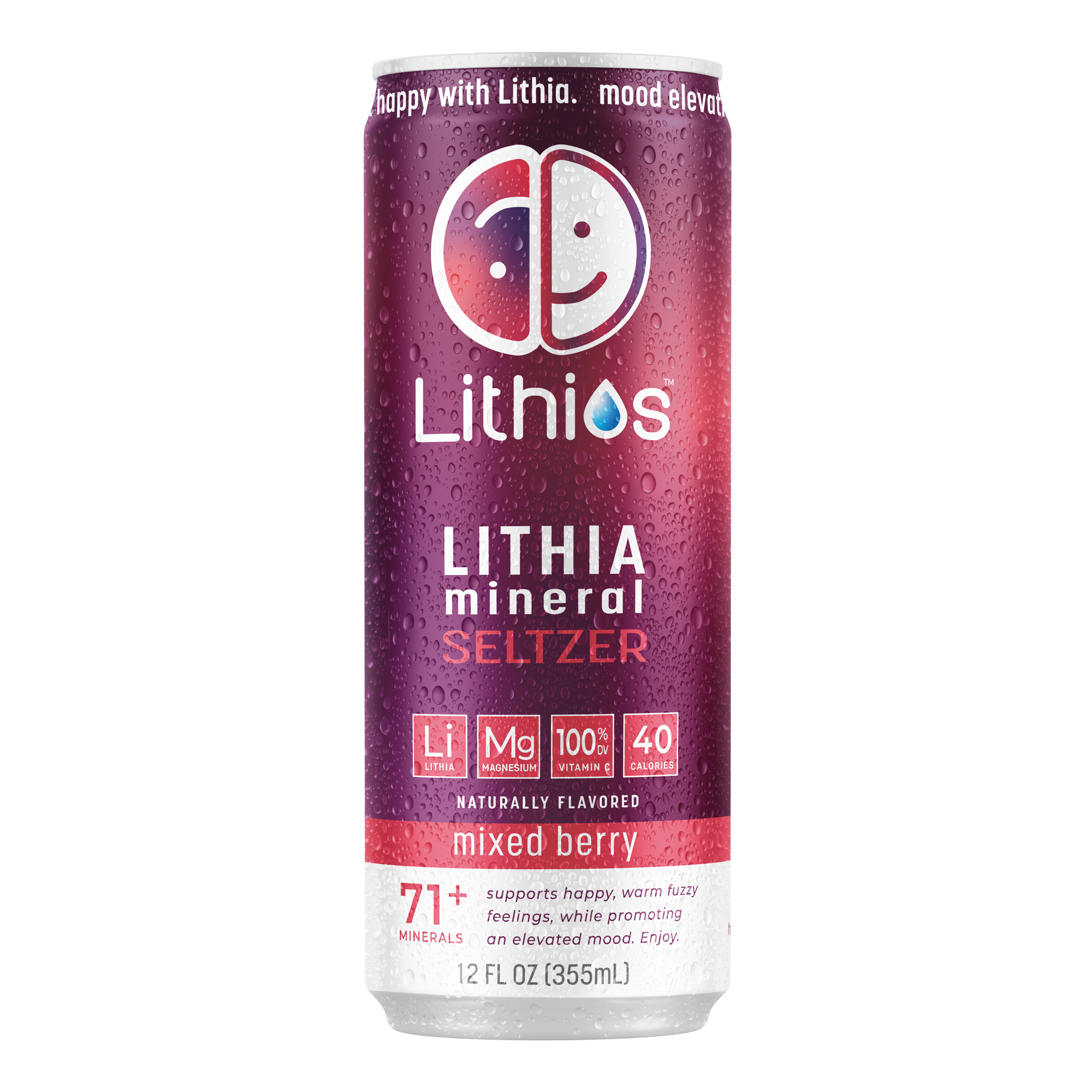 Lithios Lithia Mineral Seltzer Mixed Berry